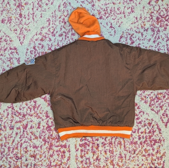 Vintage NFL Kids Cleveland Browns Hoodie Coat Size 4 - Picture 3 of 6
